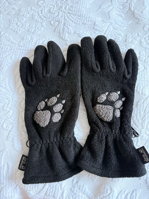 Jack Wolfskin rękawiczki polarowe męskie czarne polar XL unisex