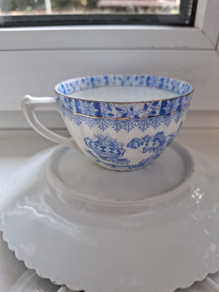 Zestaw śniadaniowy China blau - kostna porcelana