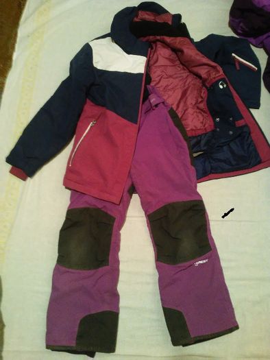 spodnie narciarskie markowe EVEREST 140cm+ kurtka 146-152