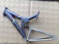 Rama MTB Cyco, koła 26" disc, amortyzowana, stan bdb, 51,5cm, QR 135