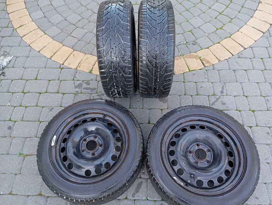 Felgi 5x110 (6,5Jx16H2 ET37) z oponami zimowymi 195/55/16  rok 2019