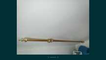 Varão dourado novo