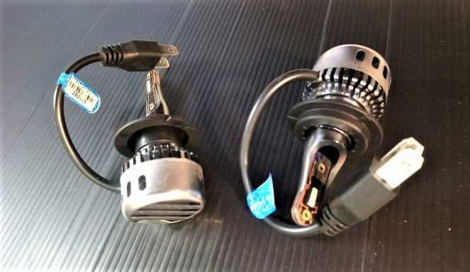 Kit 2x Mini LED lâmpadas automóvel H1, H4 ou H7