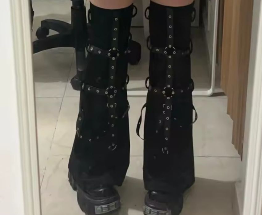 Чорні неформальні гетри/легінси