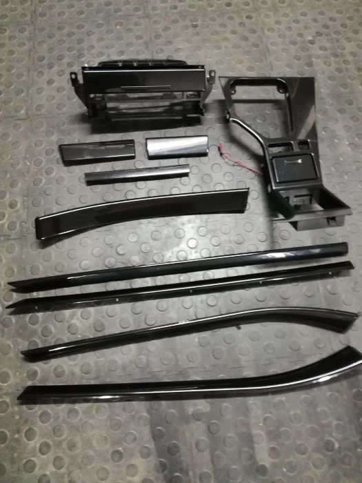 Dekory, listwy BMW E39 m pakiet komplet schwarz czarne