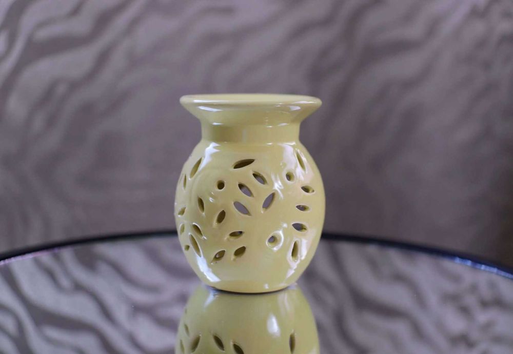 Kominek Aromaterapeutyczny Kwiatowy – Żółty