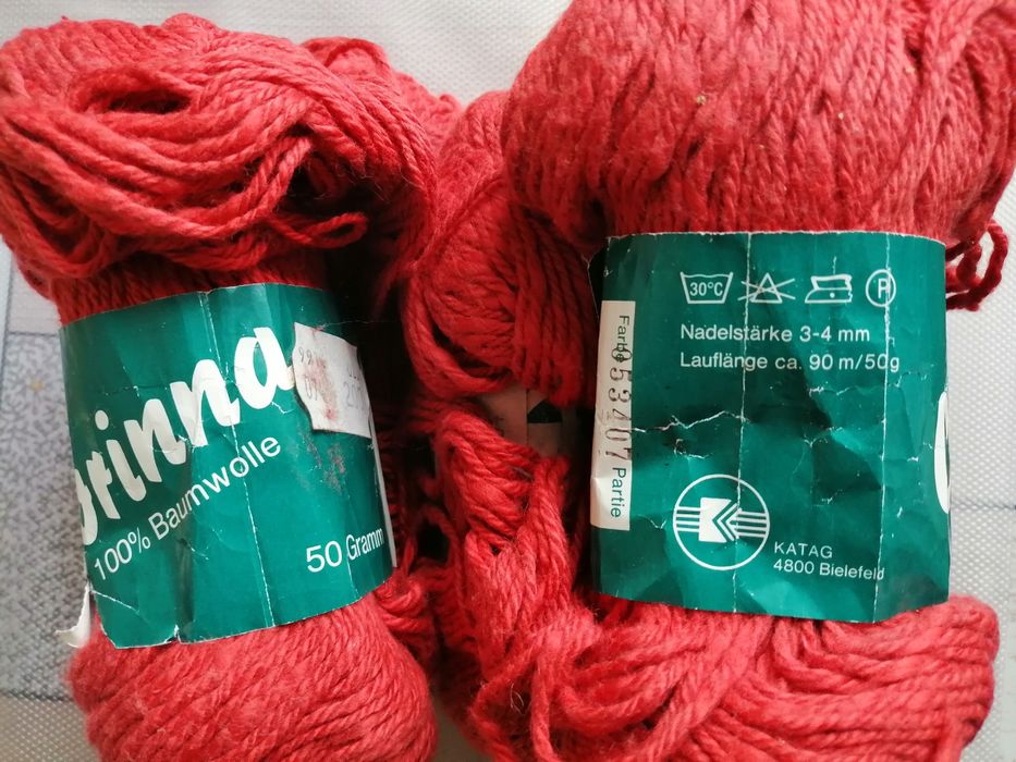 Пряжа бавовна. Метраж різний.