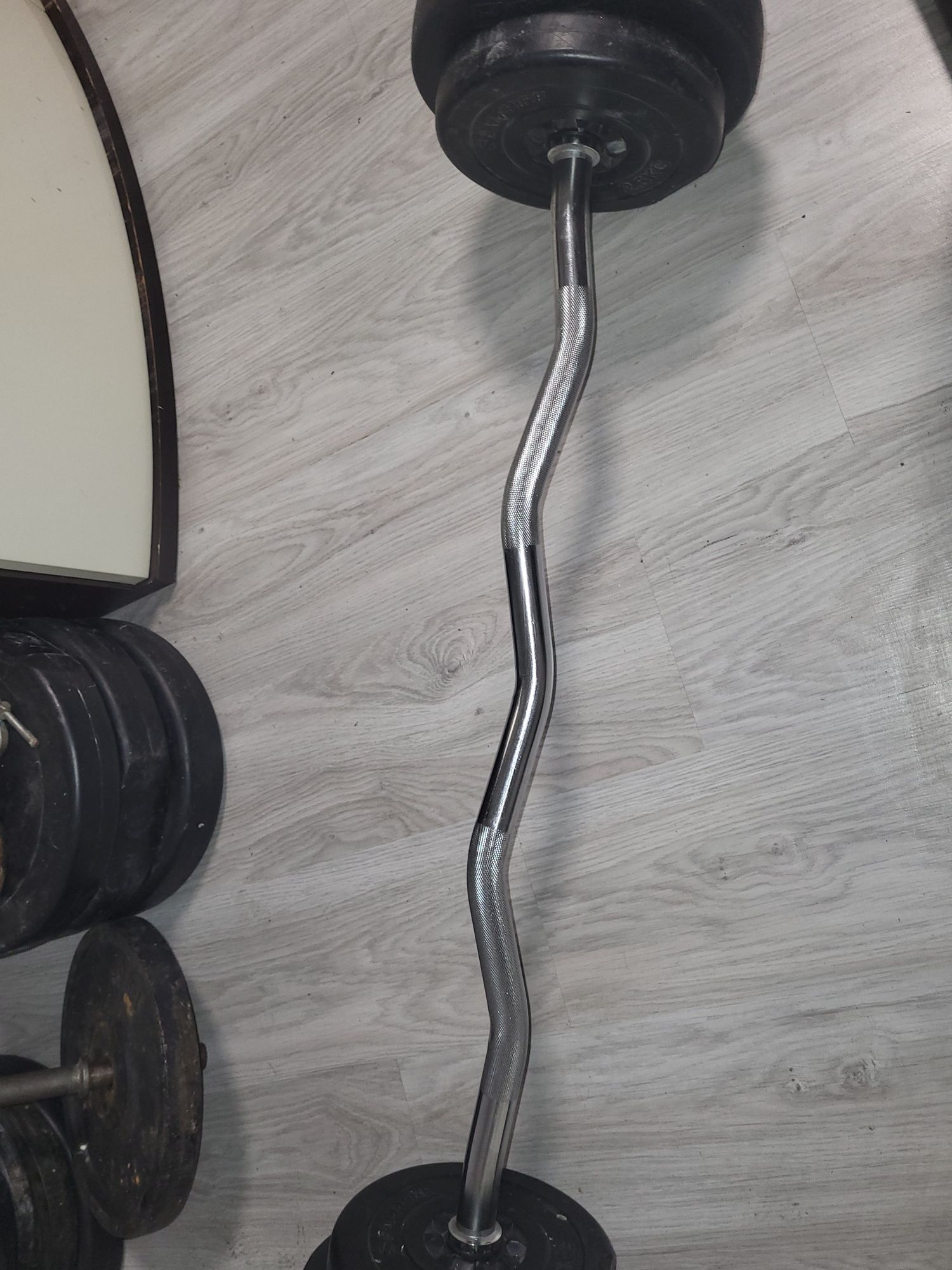 Gryf łamany(130cm) +50kg obciążenia bitumicznego