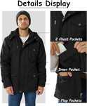 Męska kurtka / parka / soft shell /zimowa /R-3XL / KEFITEVD !A998-A!