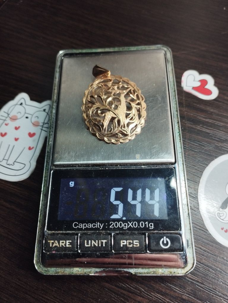 Золотой кулон СССР 5.44 грамма