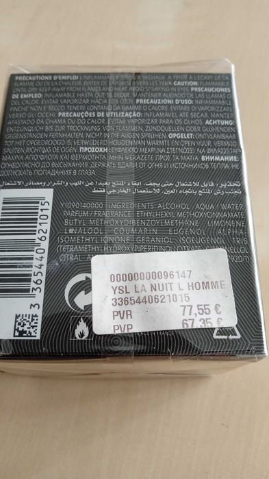 YSL la nuit de l'homme 60ml original