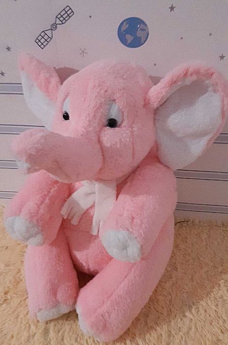 Большой плюшевый слоник Дамбо 120 см. Огромный мягкий слон