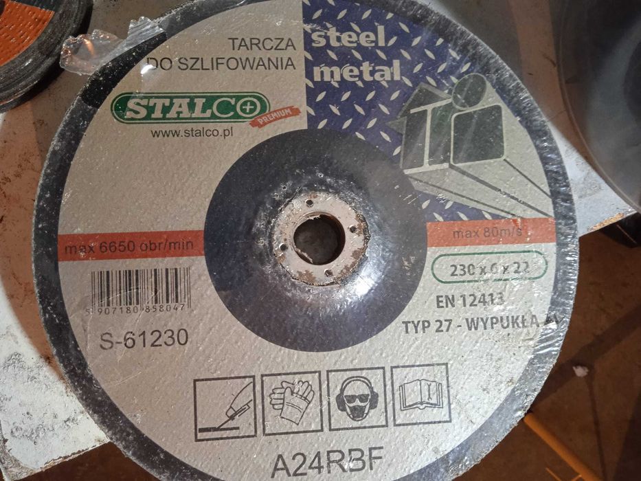 Tarcza Do Szlifowania Metalu 230 Mm X6,0 STALCO PREMIUM S-61230