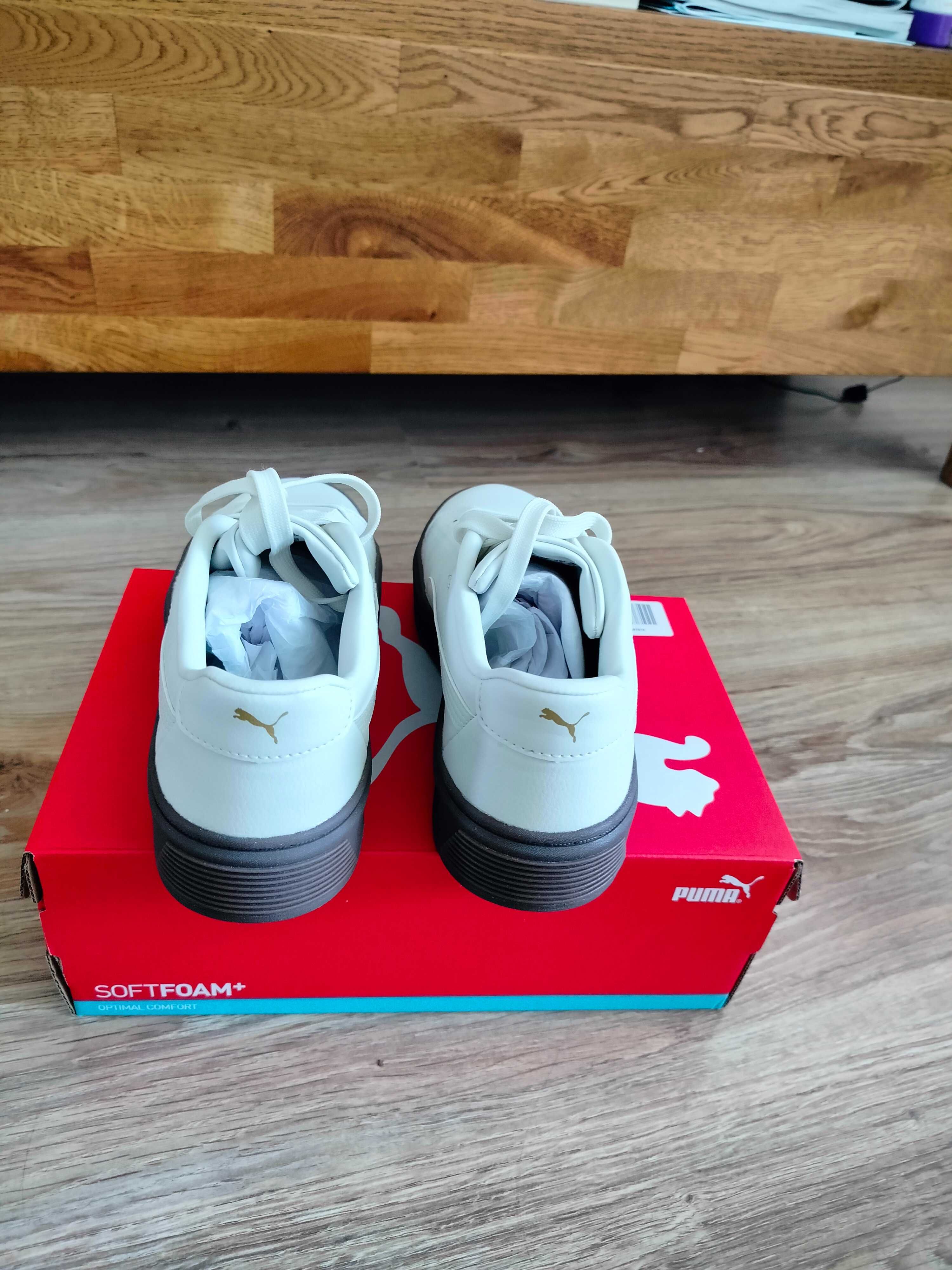 Sneakersy Puma Smash Platform V3 Slee - białe - rozmiar 38
