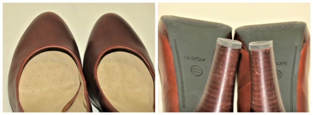Туфли женские Geox Respira кожа размер 40 коричневые