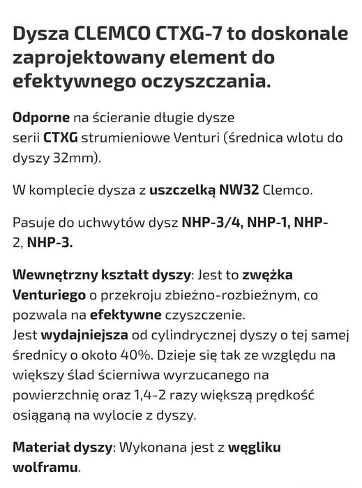 Dysza clemco ctxg-7 11mm