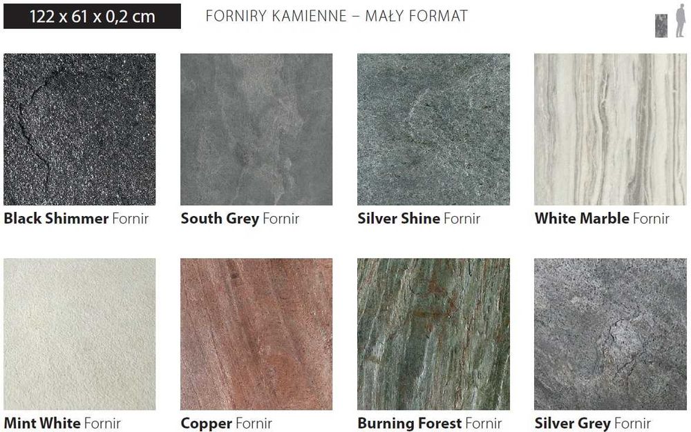 Fornir kamienny ścienny na ścianę Copper tapeta dekoracja 122x61x0,2
