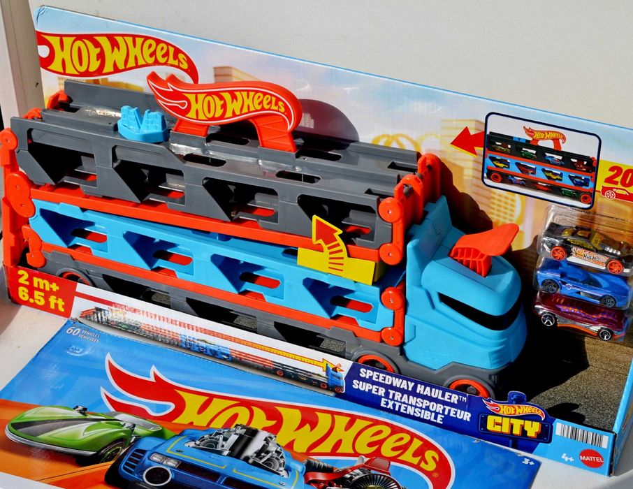 трек Hot Wheels Speedway Автовоз транспортер грузовик gvg37 hgh33