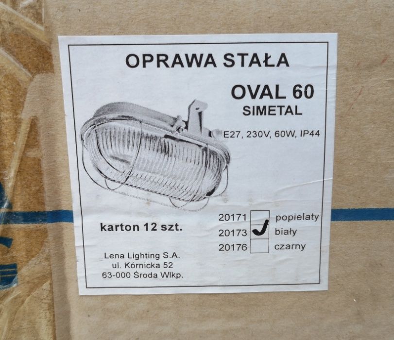 Oprawa stała Oval 60 LENA Lighting