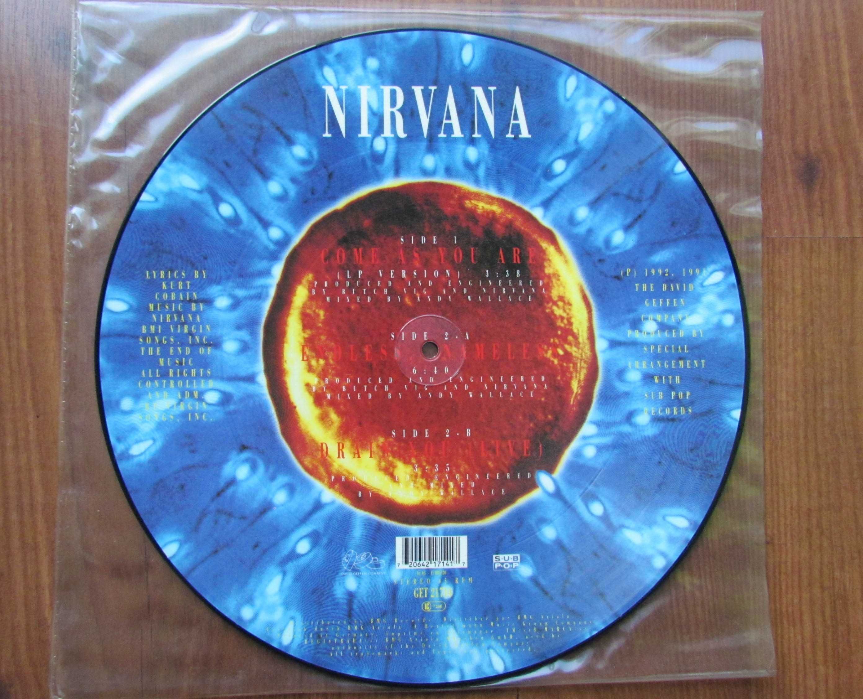 Nirvana – Come as You Are disco de vinil 12" (Picture Disc)