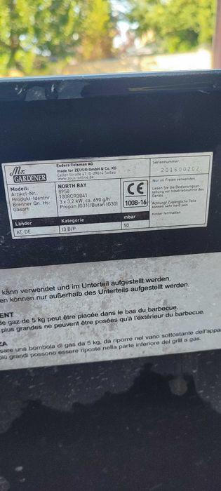 Гриль газовий Mr.Gardener