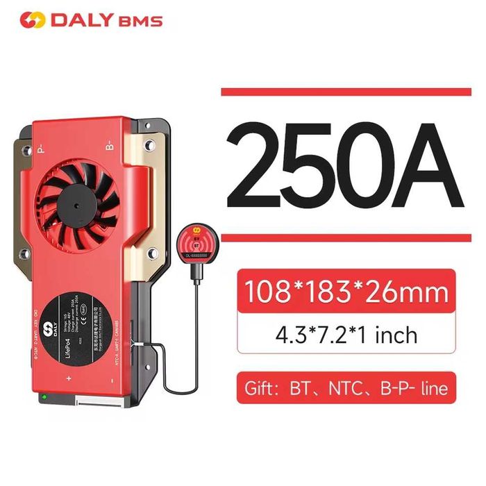 DALY BMS 250A  12v +Bluetooth
