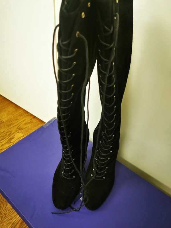 Wysokie wiązane kozaki Stuart Weitzman
