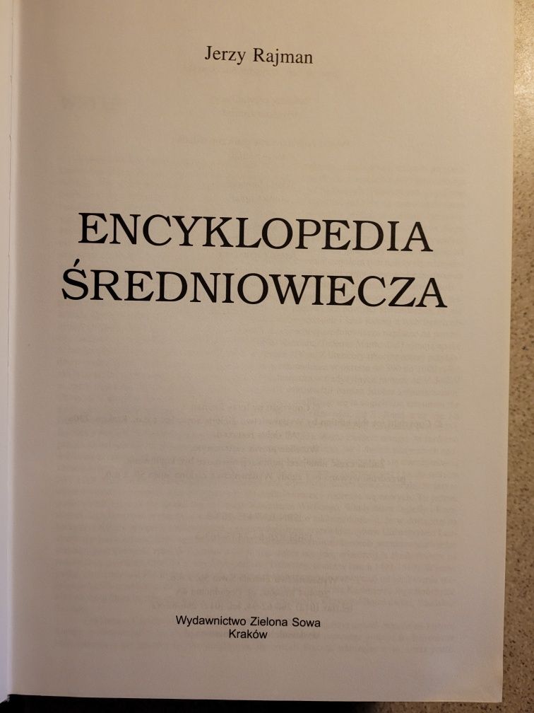 Jerzy Rajman Encyklopedia Średniowiecza 2006 Zielona Sowa