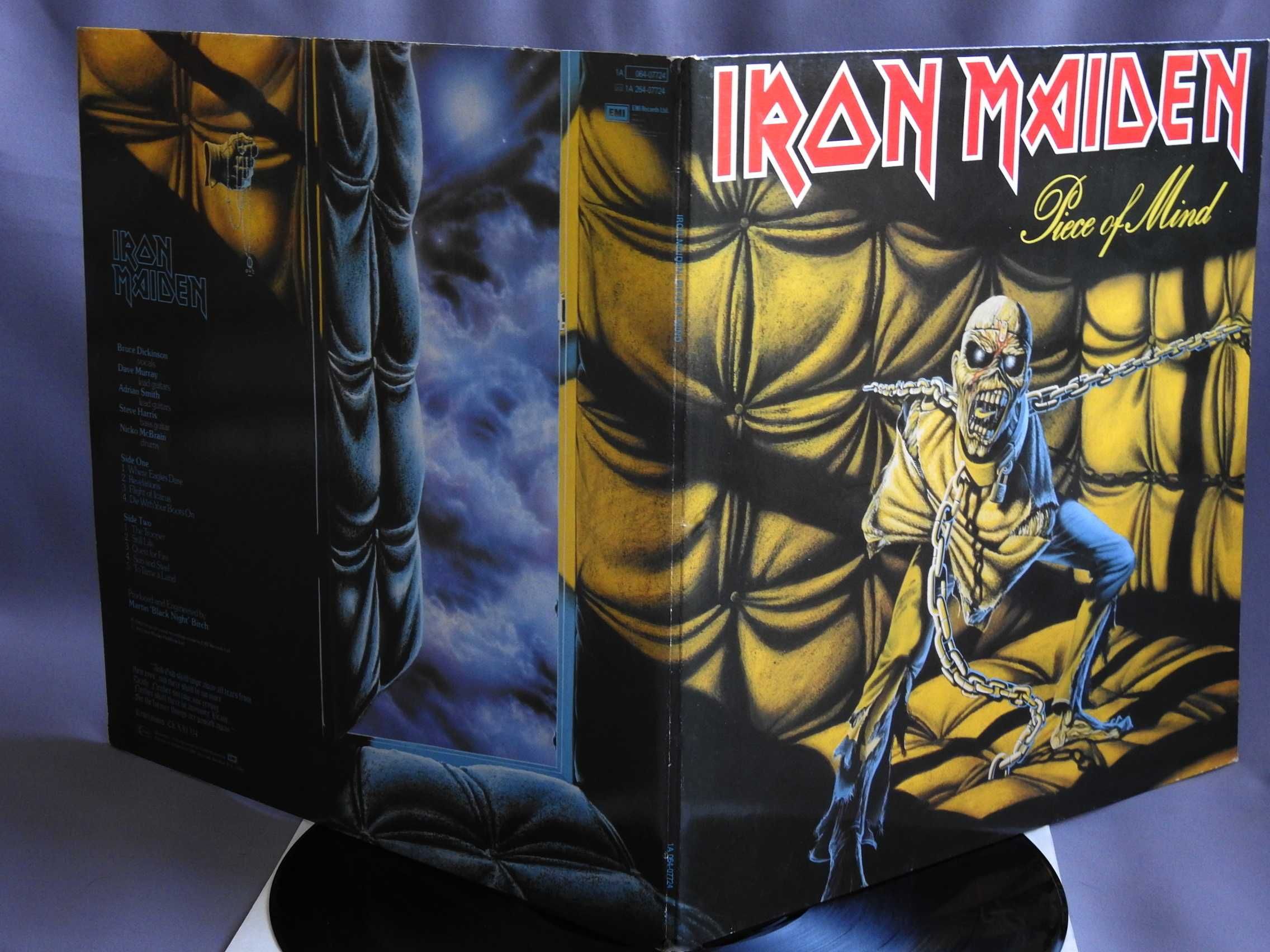Iron Maiden Piece Of Mind LP оригинал 1983 пластинка Europe EX+ 1press