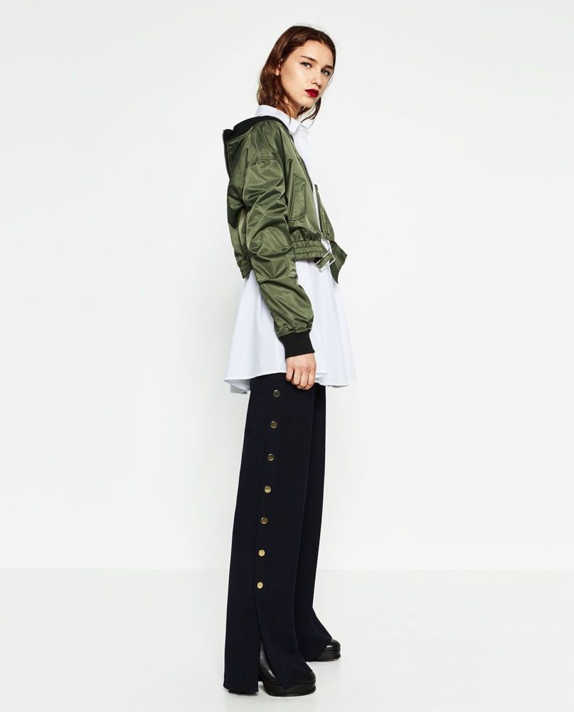 Бомбер вкорочений ZARA хакі