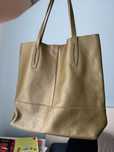 Duża modna torba shopper ze skóry naturalnej