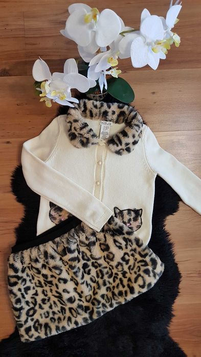 Cudny zestaw:) sweterek ze spódniczka RACHEL ZOE 128