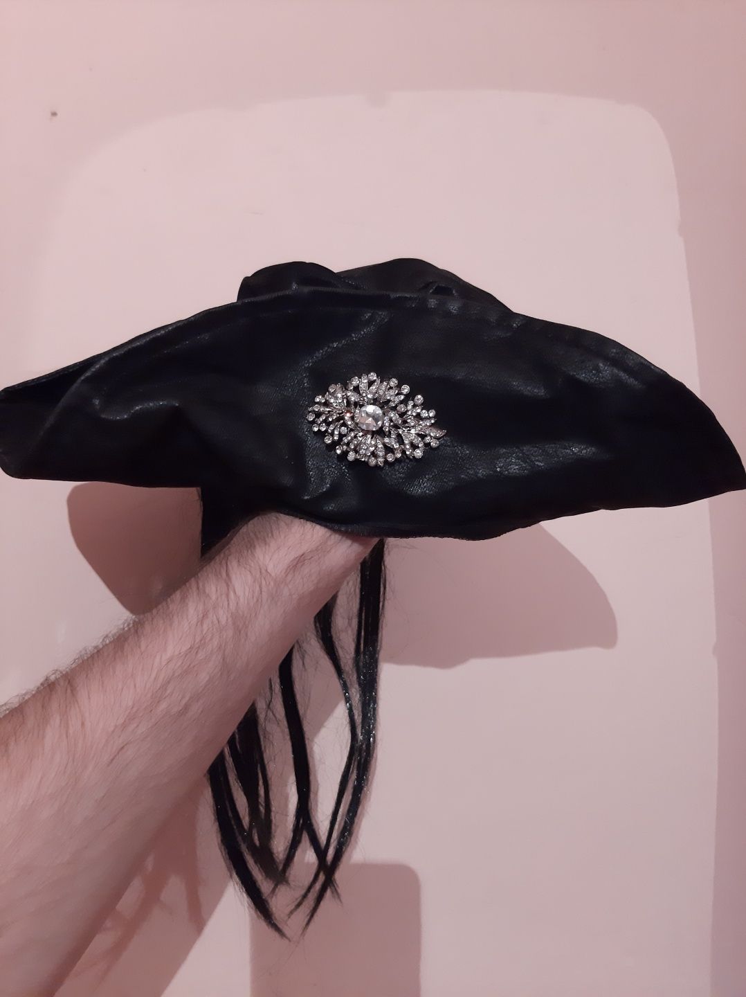 Карнавальная шляпа Пират Капитан Джек Воробей  объем 58-60