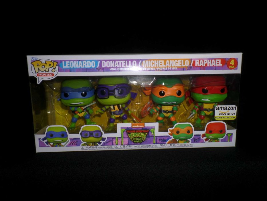 Набір фігурок "Черепашки ніндзя" Funko Pop! TMNT 4-pack (Amazon, Glow)