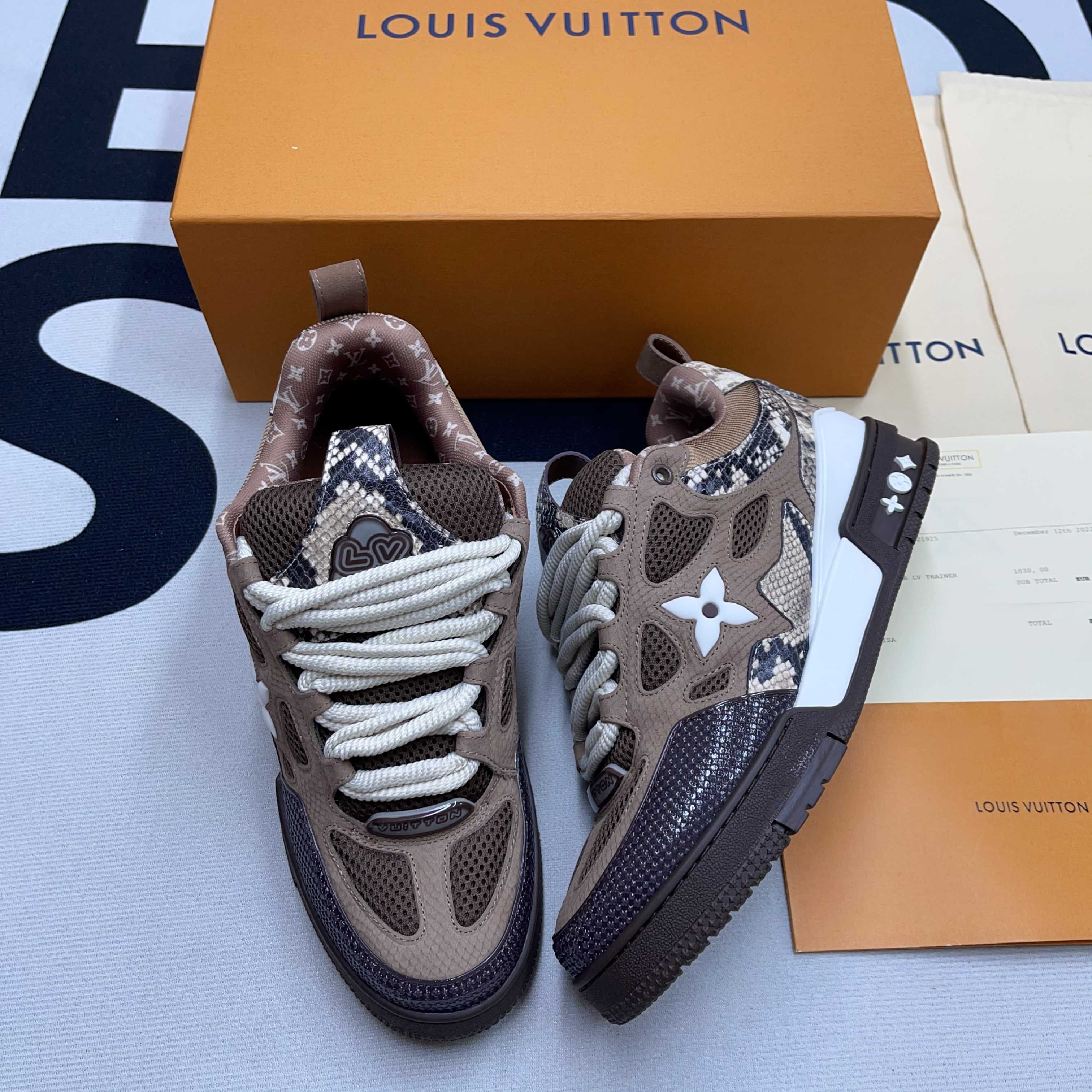 Buty Louis Vuitton LV Skate Sneakers Brown (38-46)