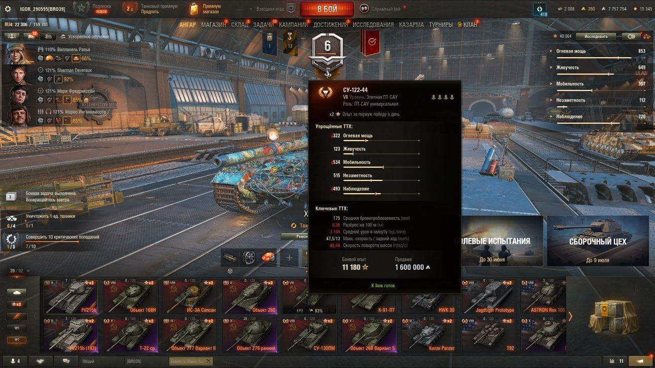 Аккаунты World of tanks