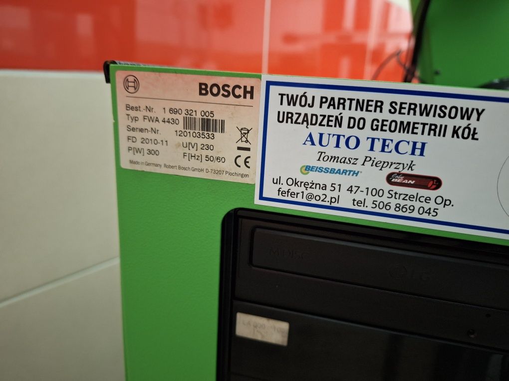 Bosch fwa 4430 radio baza poj 2023r geometria kół zbieżność Beissbarth