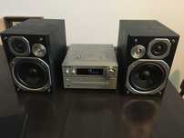amplituner wzmacniacz stereo kolumny cd