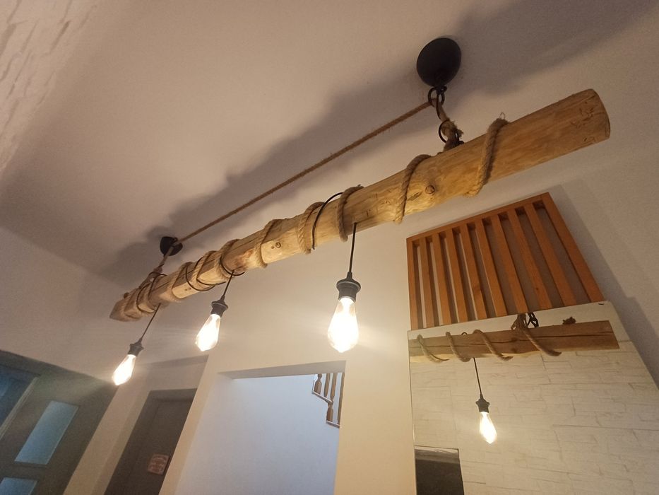 Lampa  drewniana
