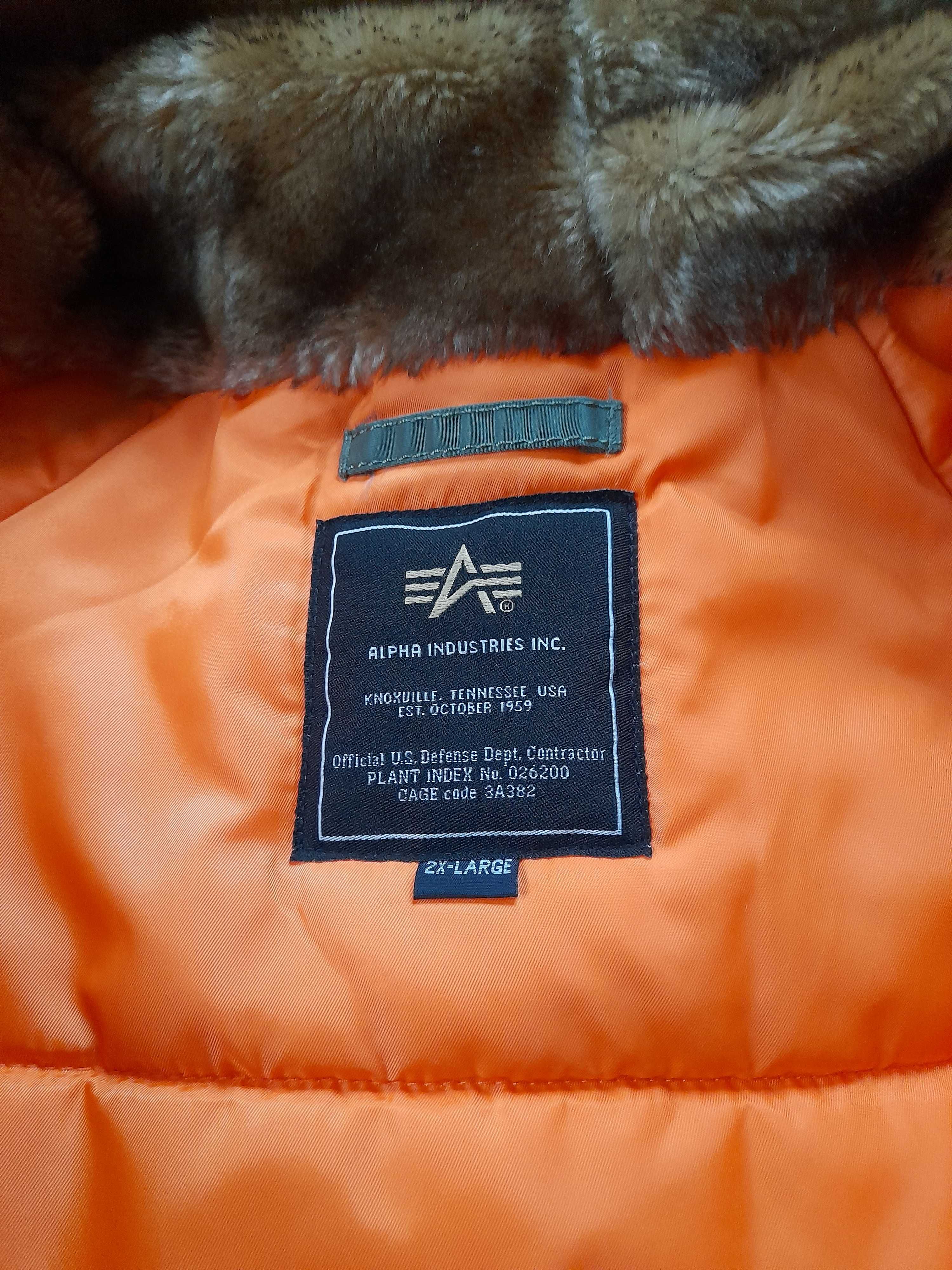 Kurtka parka Alpha Industries n-3b (n) XXL jak nowa