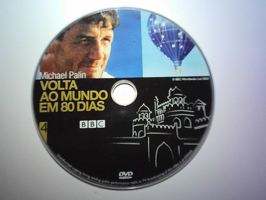 volta ao mundo em 80 dias, 6 x  dvd"s originais ,
