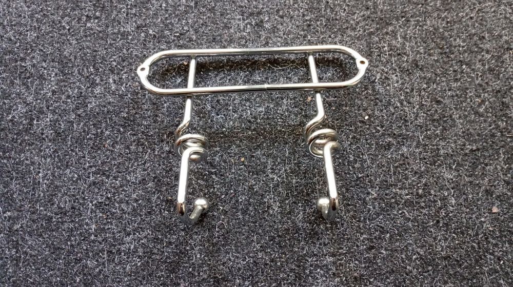 Вешалка нержавейка на 2 рожка