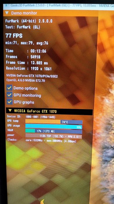 Видеокарта gtx1070 8gb