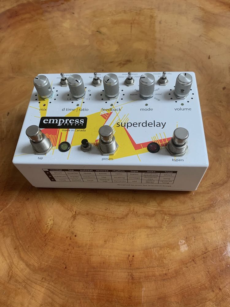 Pedal EMPRESS SUPERDELAY o melhor delay do mercado guitarra