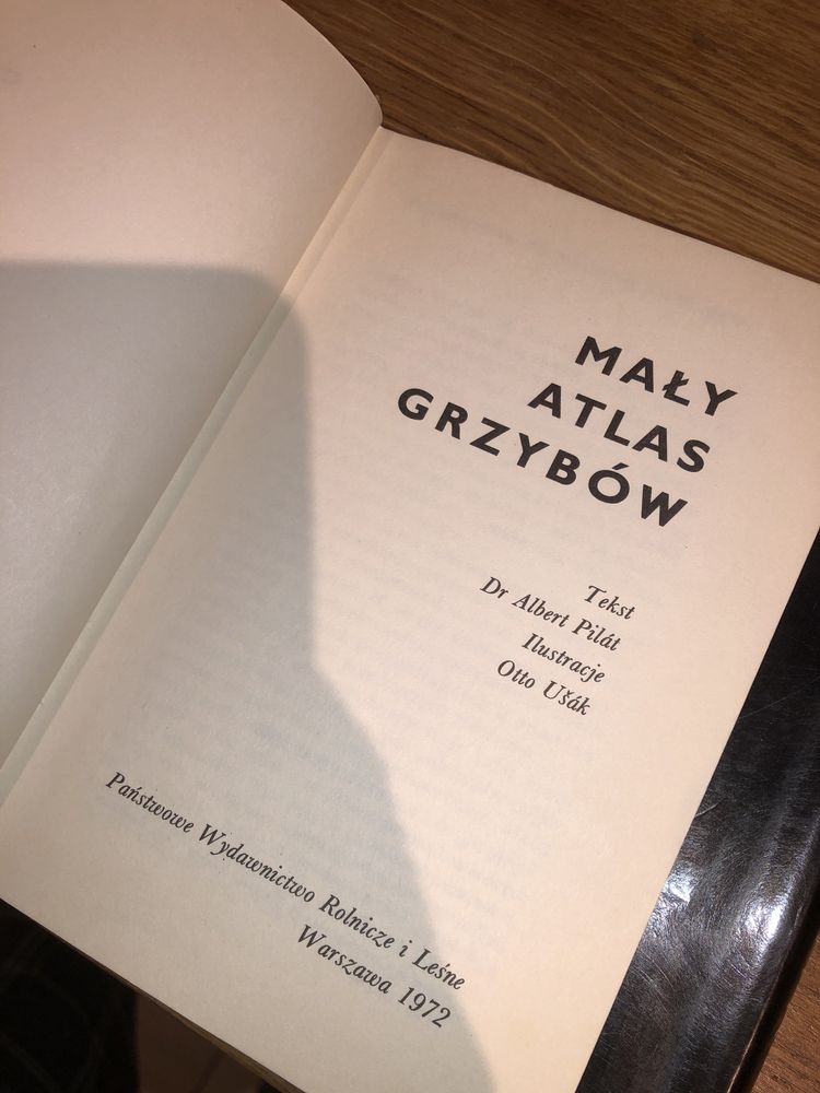 Mały atlas grzybów książka 1972 antykwariat