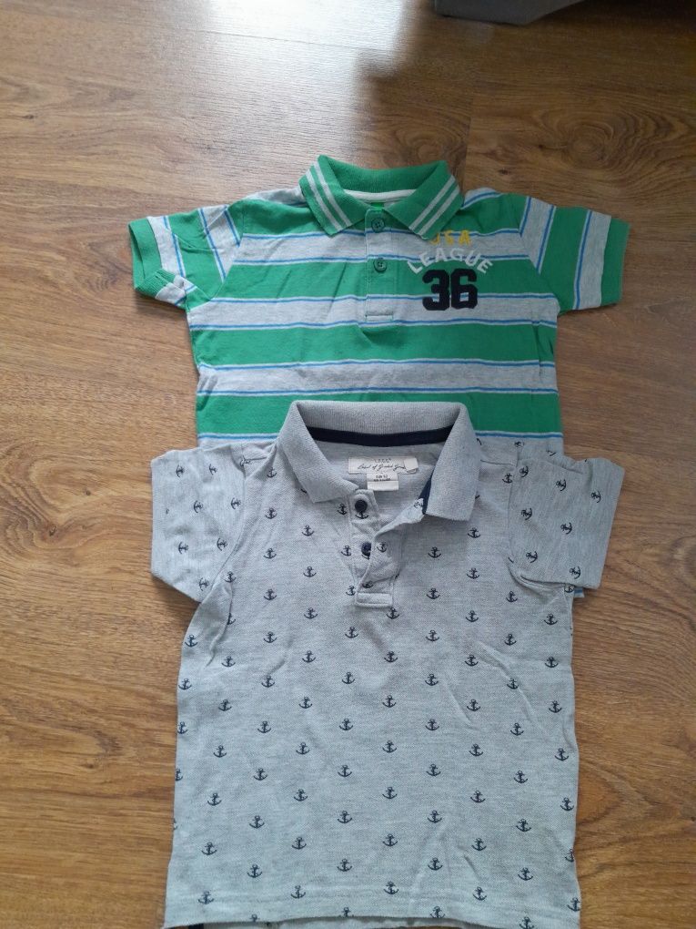 2 koszulki polo 92cm