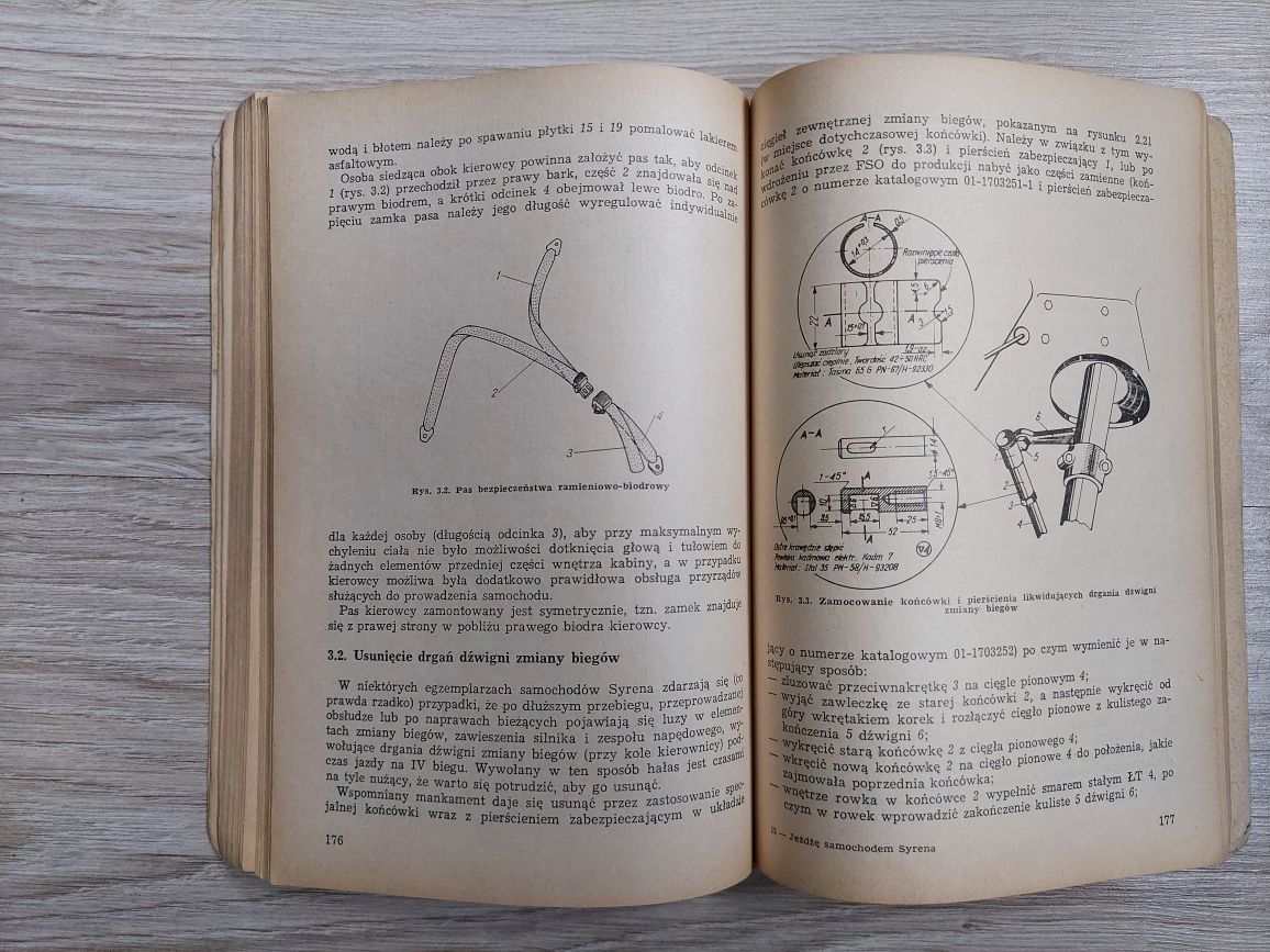 Jeżdżę samochodem SYRENA Zdzisław Glinka, instrukcja obsługi 1972