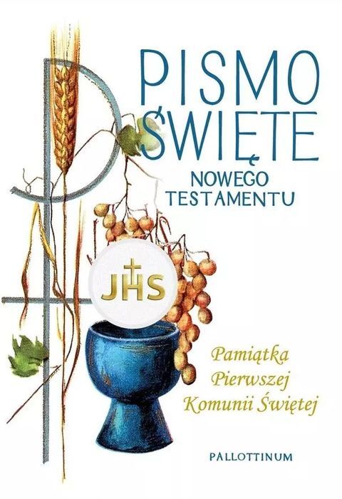 Pismo Święte NT A5 Pamiątka I Komunii kielich. Pallottinum