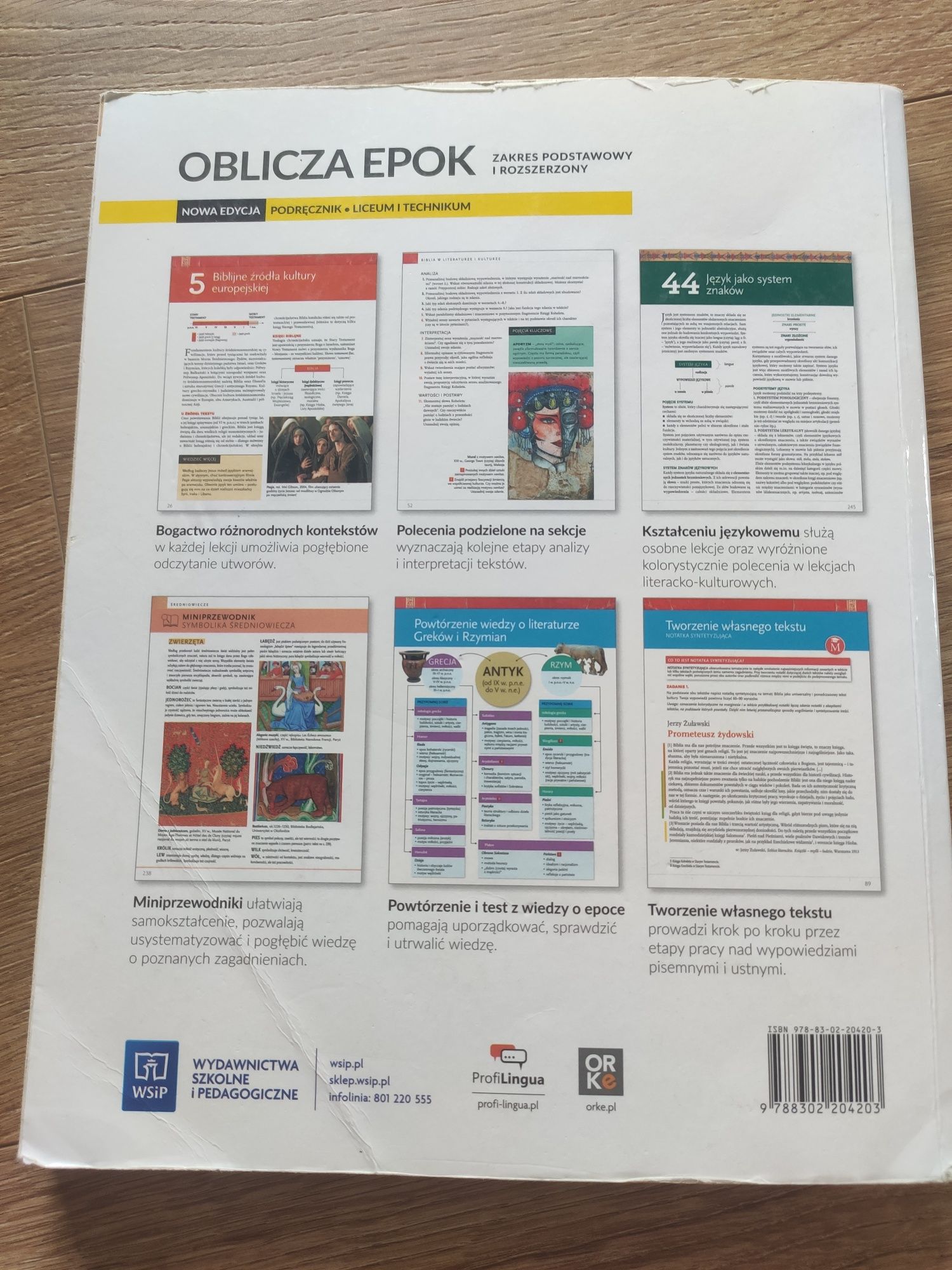 Podręcznik oblicza epok 1 nowa edycja 1.1 i 1.2