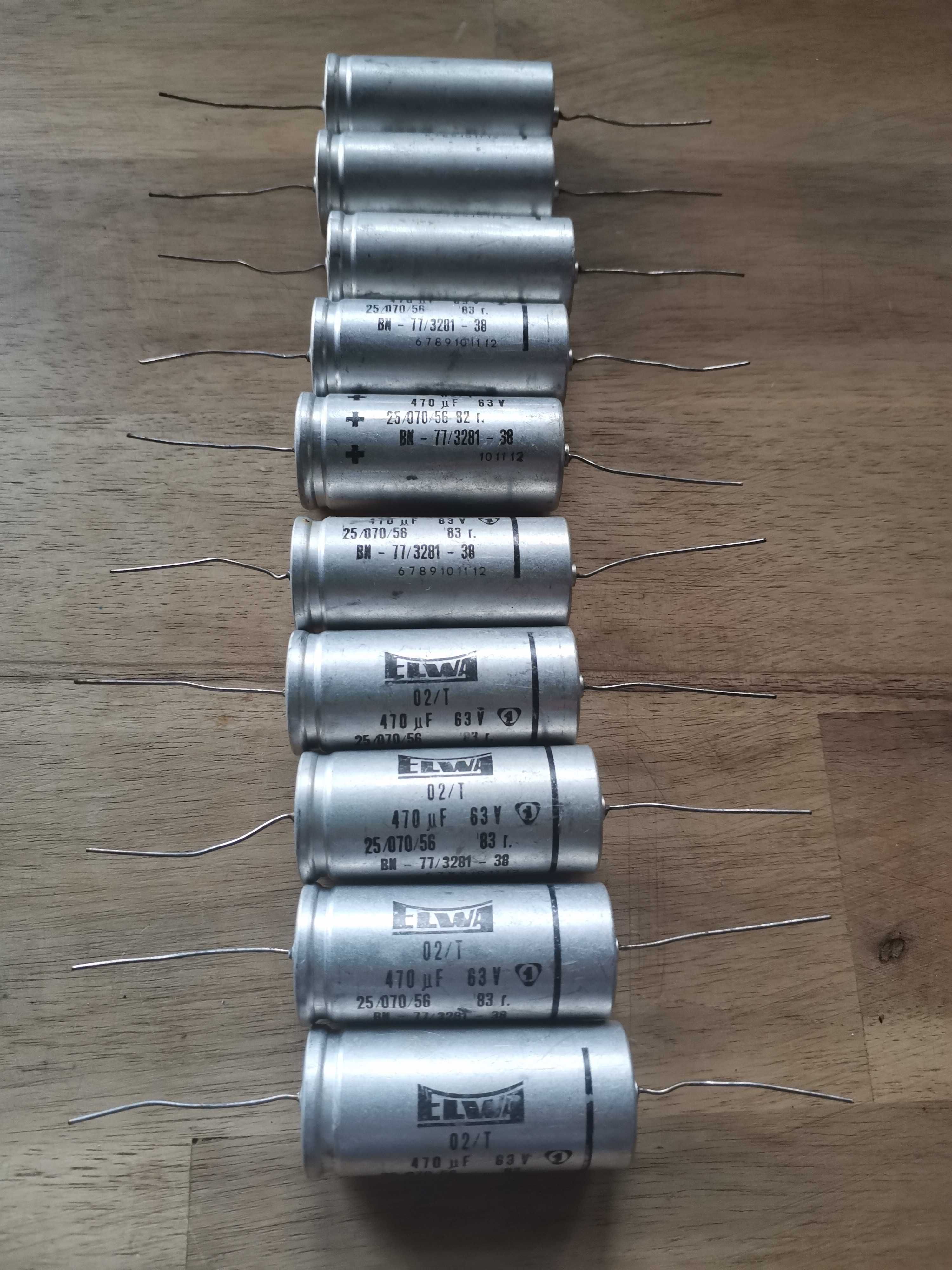Kondensator osiowy ELWA 470uF 63V  10szt.